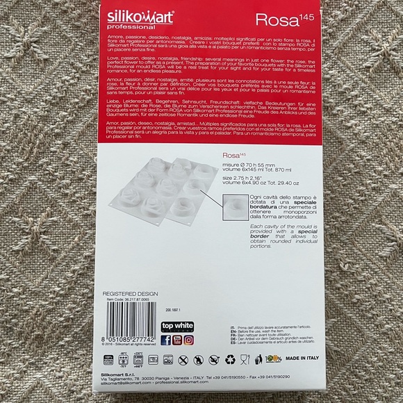 Silicone Rose Cake Mold • Baking Mold • Sugarcraft • Chocolate • New - Picture 5 of 5